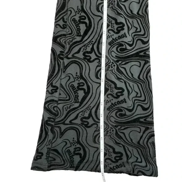 Outcast ASTRID PANT Velvet BLACK Fitted Flare, Size Large stretchy festival - Picture 11 of 13